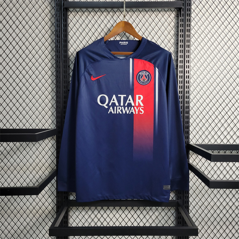 Paris Saint Germain PSG 23-24 Home Long sleeve Jersey - Fans Version